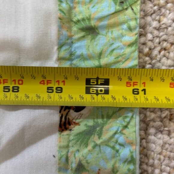 Homemae Baby Blanket Cross Stitch Elephant Giraffe Monkey Lion Frog 40"x61" - Picture 4 of 11